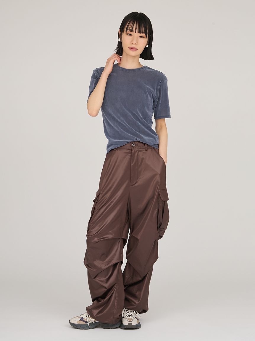 emmi atelier「タックフォルムカーゴパンツ」|チノ|