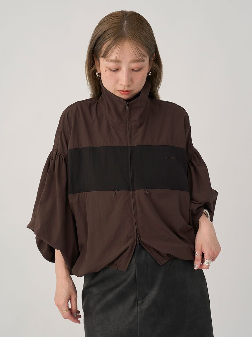 emmi atelier「ナイロンダブルジップブルゾン」|ブルゾン・スタジャン|
