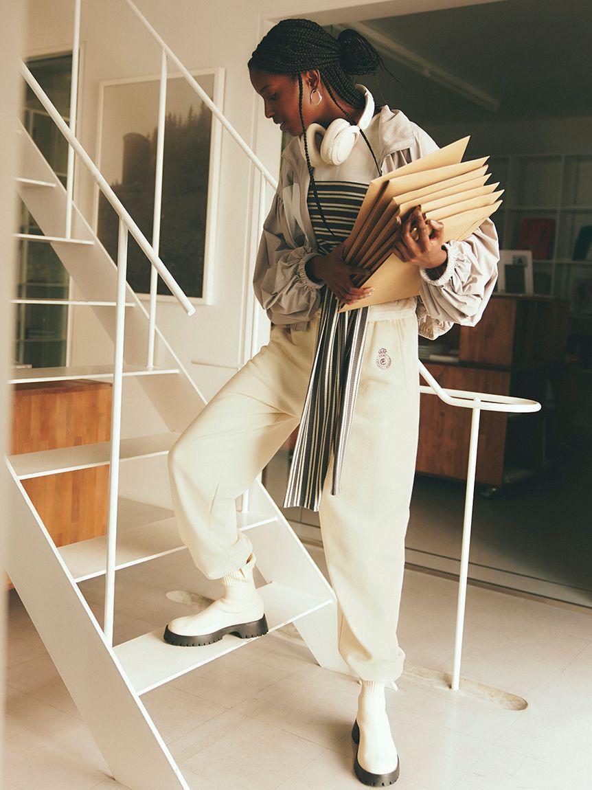 emmi atelier「ナイロンダブルジップブルゾン」|ブルゾン・スタジャン|