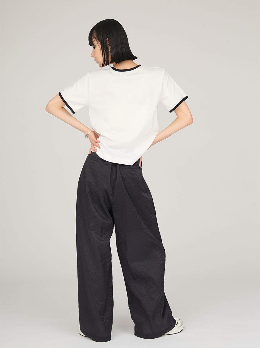 emmi atelier「グラフィックリンガーTシャツ」|Tシャツ・カットソー|