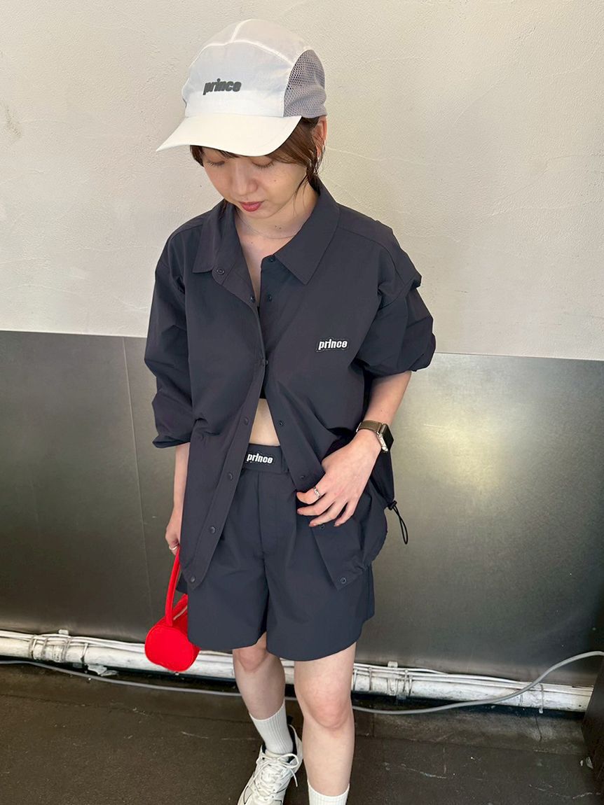 emmi atelier「【ONLINE限定カラー】【prince|emmi】ナイロンハーフパンツ」|デニム|