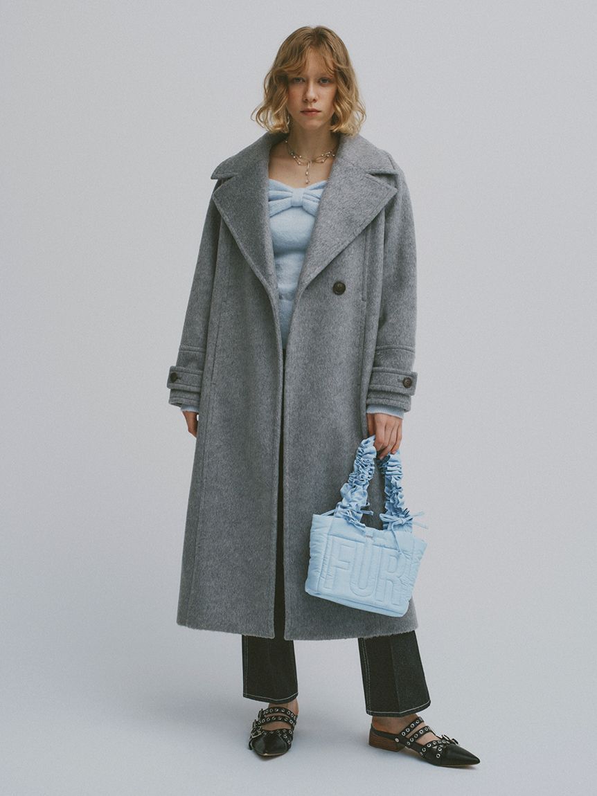 FURFUR「シャギーロングコート」|チェスターコート|