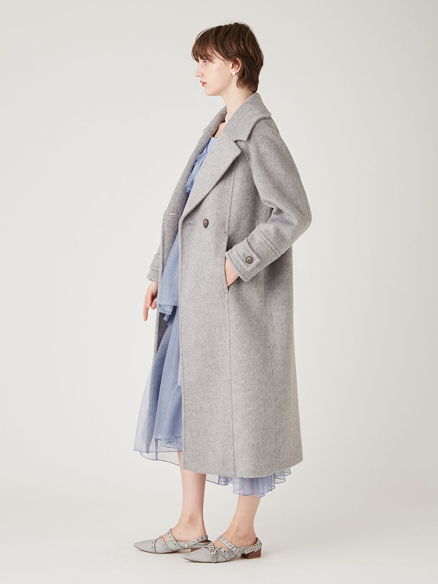 FURFUR「シャギーロングコート」|チェスターコート|