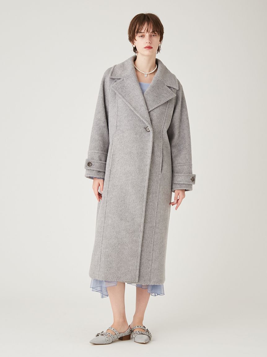 FURFUR「シャギーロングコート」|チェスターコート|