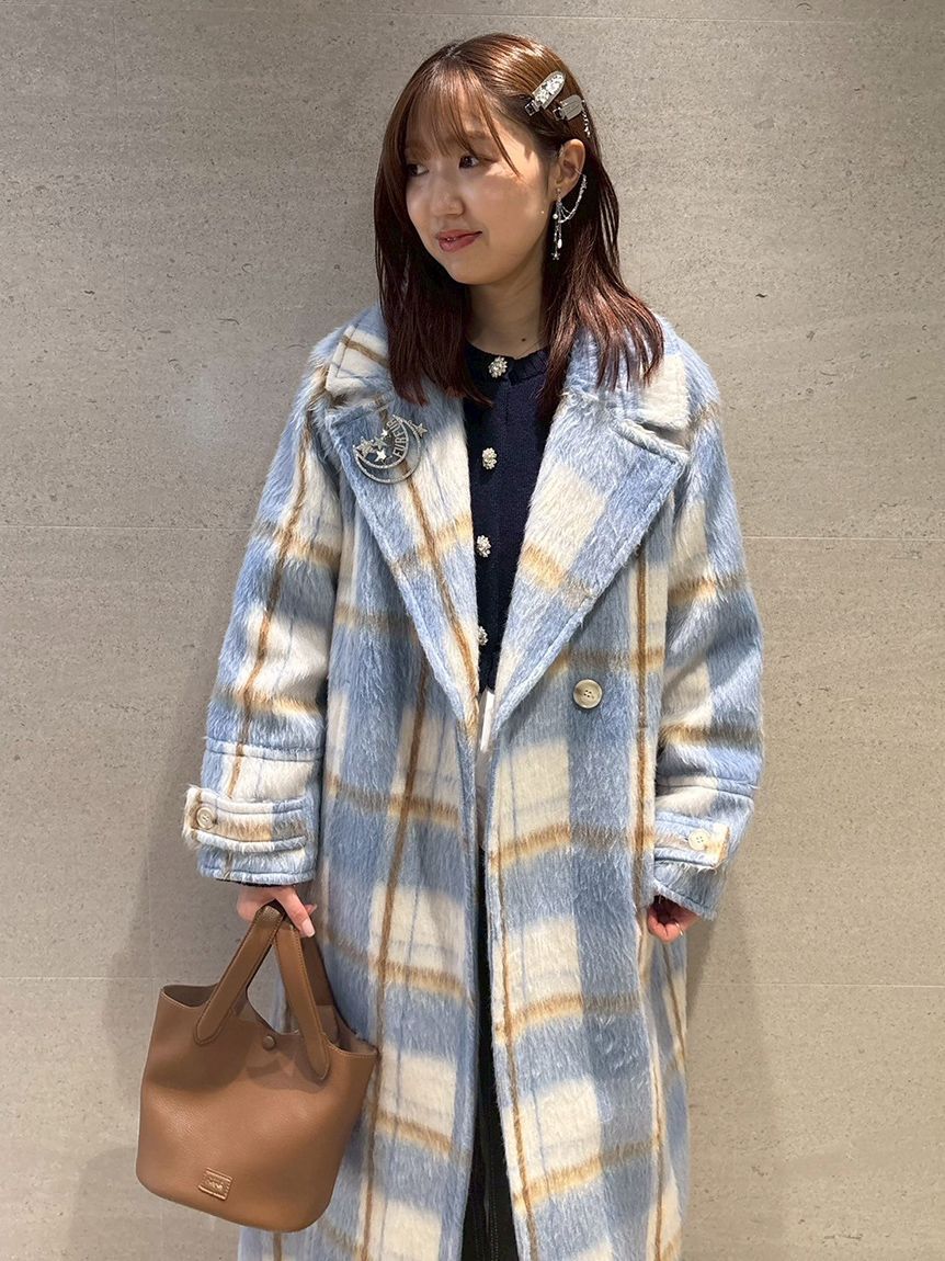 FURFUR「シャギーロングコート」|チェスターコート|