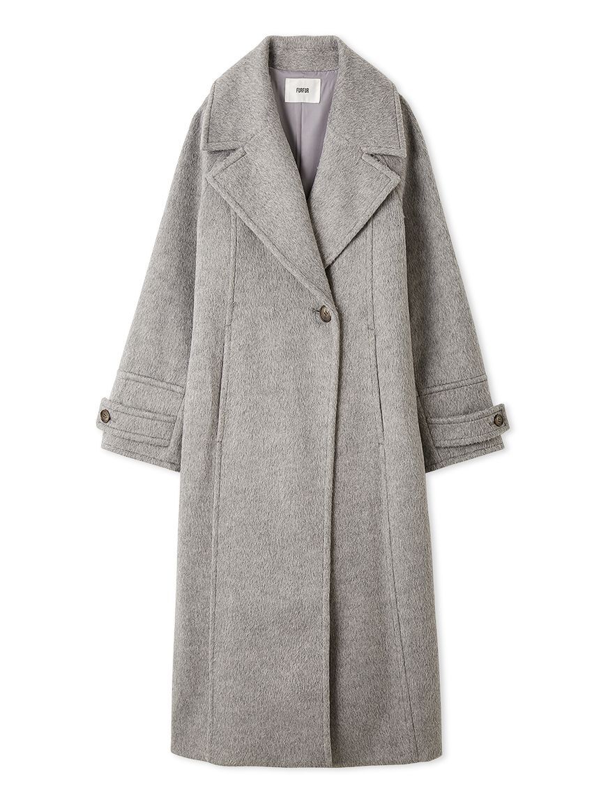 FURFUR「シャギーロングコート」|チェスターコート|