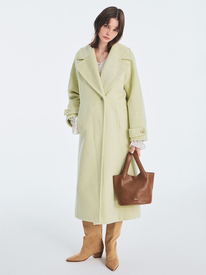 FURFUR「シャギーロングコート」|チェスターコート|