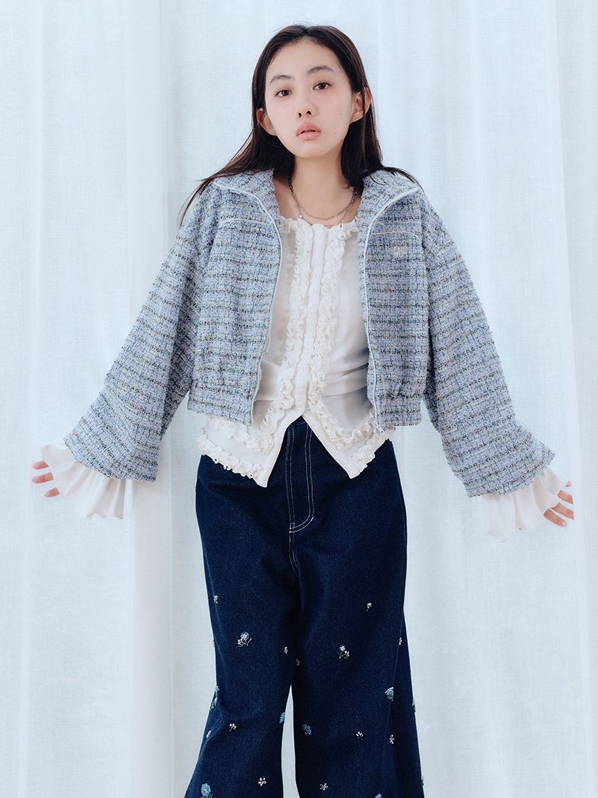 FURFUR「ツイーディトラックブルゾン」|ブルゾン・スタジャン|