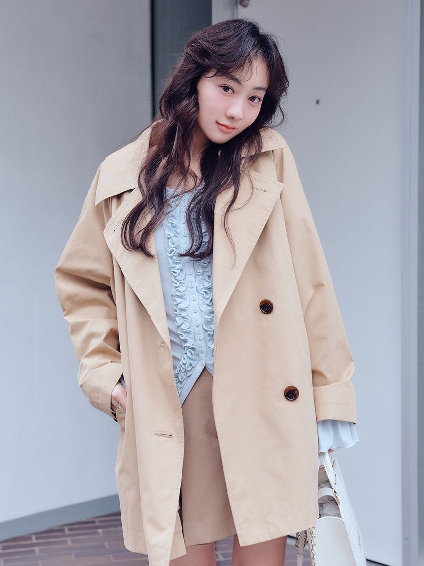 FURFUR「【WEB限定カラー】フリルカーディガン」|カーディガン|