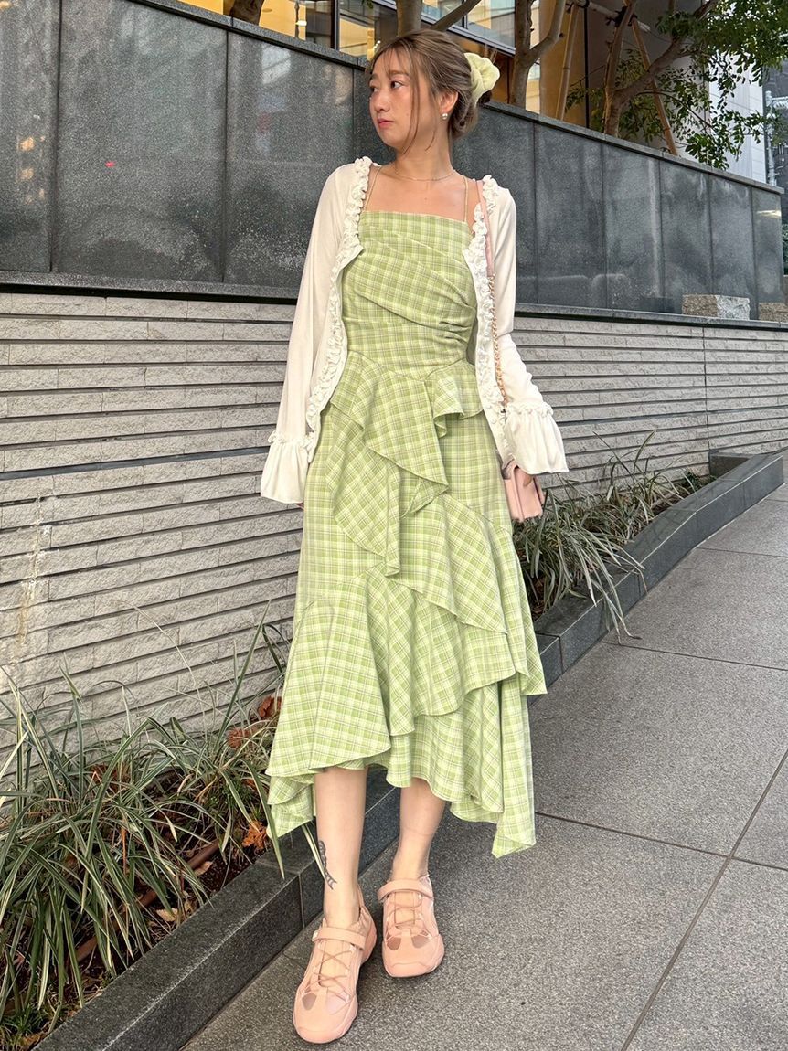 FURFUR「【WEB限定カラー】フリルカーディガン」|カーディガン|