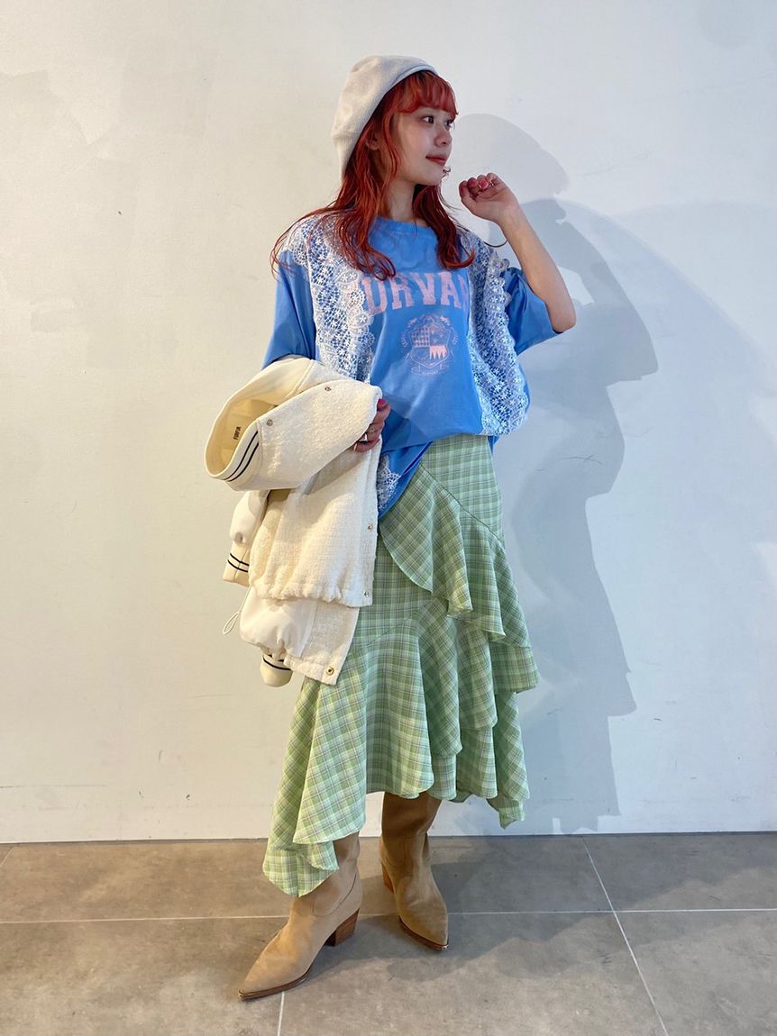 FURFUR「リメイクデザインレースTシャツ」|Tシャツ・カットソー|