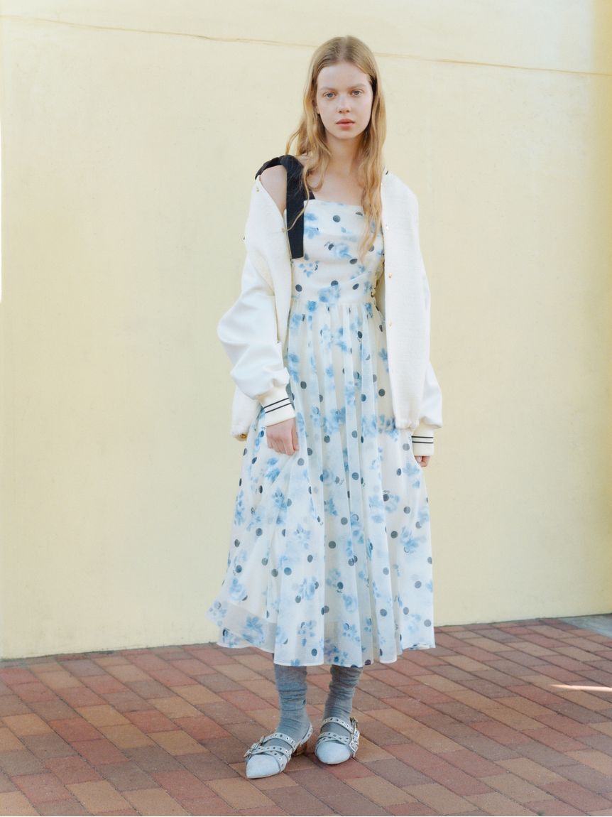 FURFUR「ぼかしフラワープリントワンピース」|ワンピース|