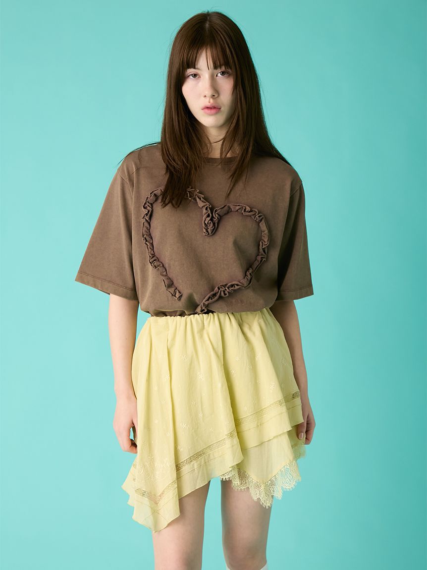 FURFUR「ハンカチ刺繍スカショーパン」|キュロット|