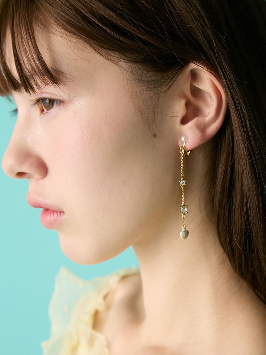 FURFUR「ハートモチーフイヤリング」|イヤリング|