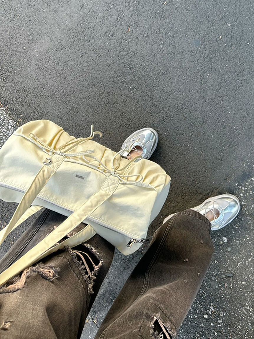 FURFUR「【WEB限定カラー】リボンドラムバッグ」|ショルダー・メッセンジャー|