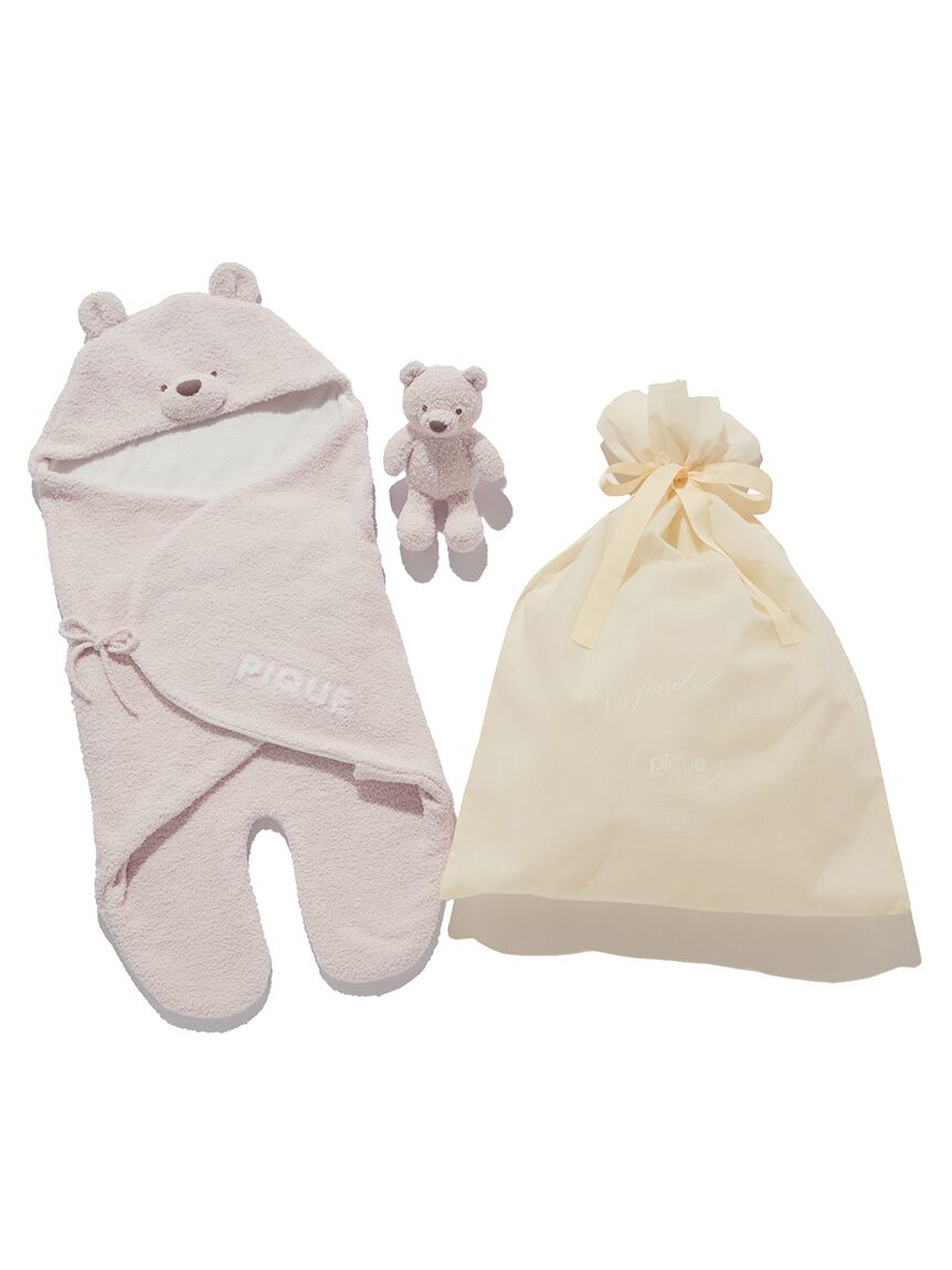 GELATO PIQUE KIDS & BABY「【ラッピング済み】【BABY】パウダーベアおくるみ＆ぬいぐるみSET」|その他ベビー用品|PNK