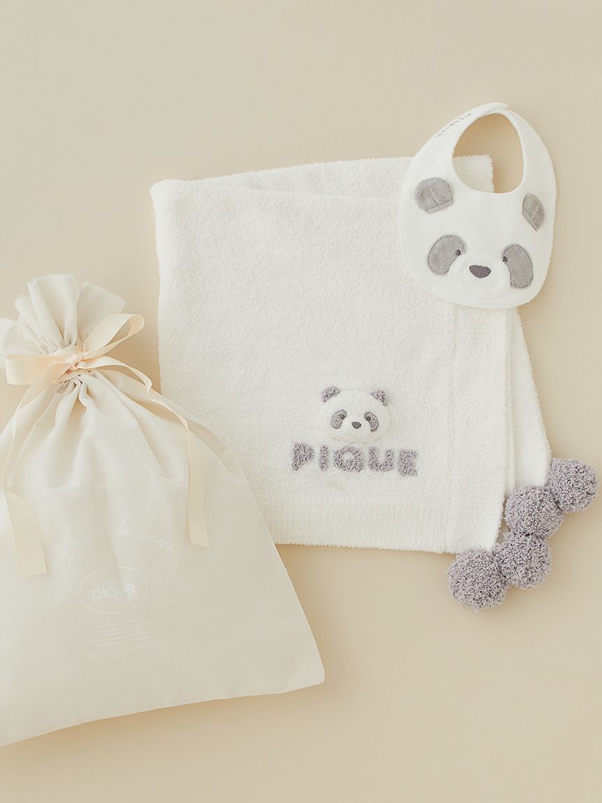 GELATO PIQUE KIDS & BABY「【ラッピング済み】【BABY】パウダーアニマルブランケット＆スタイSET」|その他ベビー用品|