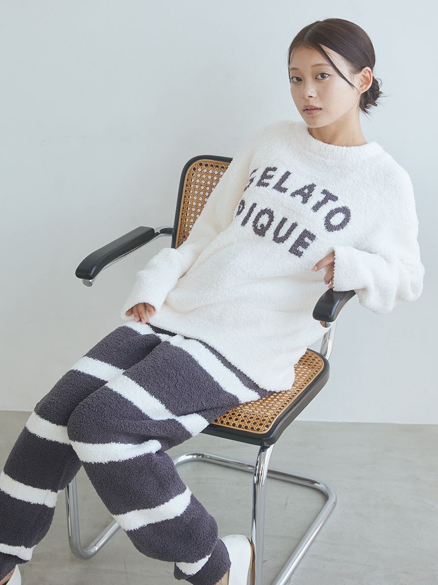 gelato pique「パウダーロゴジャガードプルオーバー＆ロングパンツセット」|ルームウェア|IVR