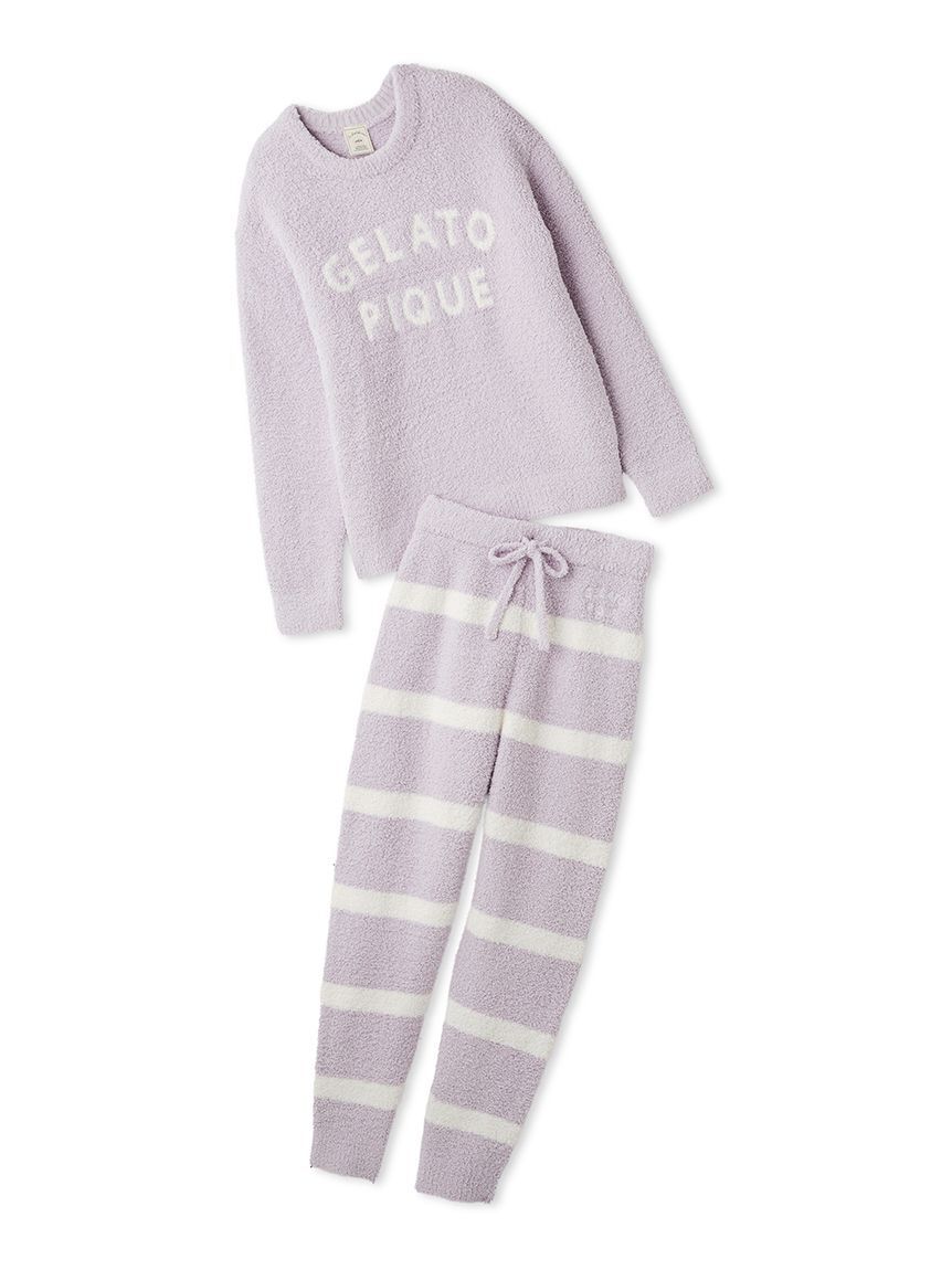 gelato pique「パウダーロゴジャガードプルオーバー＆ロングパンツセット」|ルームウェア|LAV