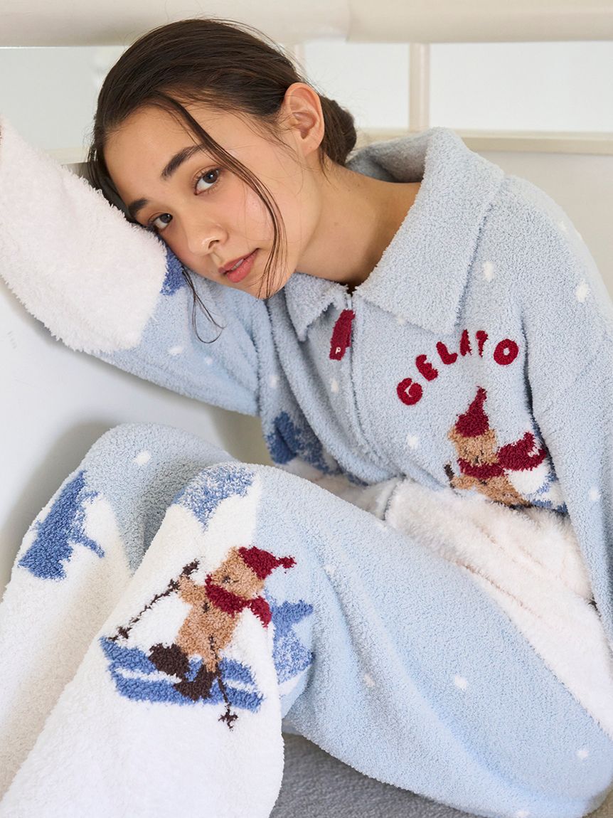 HOLIDAY】スキーベアジャガードカーディガン（gelato pique）｜ルミネ