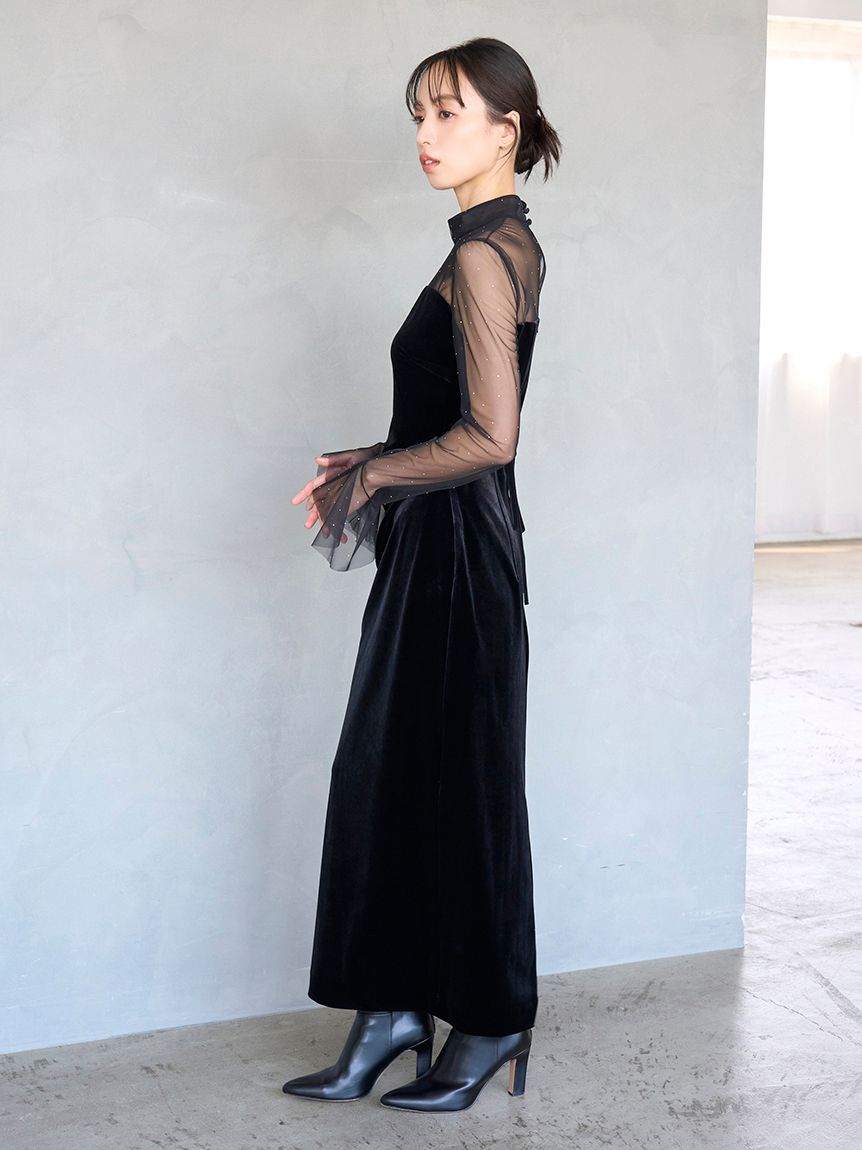 シアードッキングベロアドレス【カンヘウォン着用】（SNIDEL）｜ルミネ