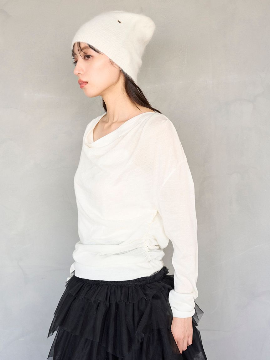 SNIDEL「ドレープニットトップス」|ニット・セーター|