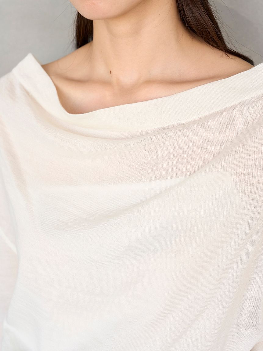 SNIDEL「ドレープニットトップス」|ニット・セーター|