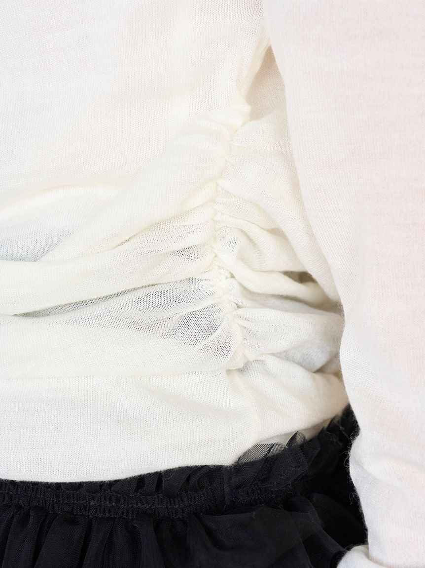 SNIDEL「ドレープニットトップス」|ニット・セーター|