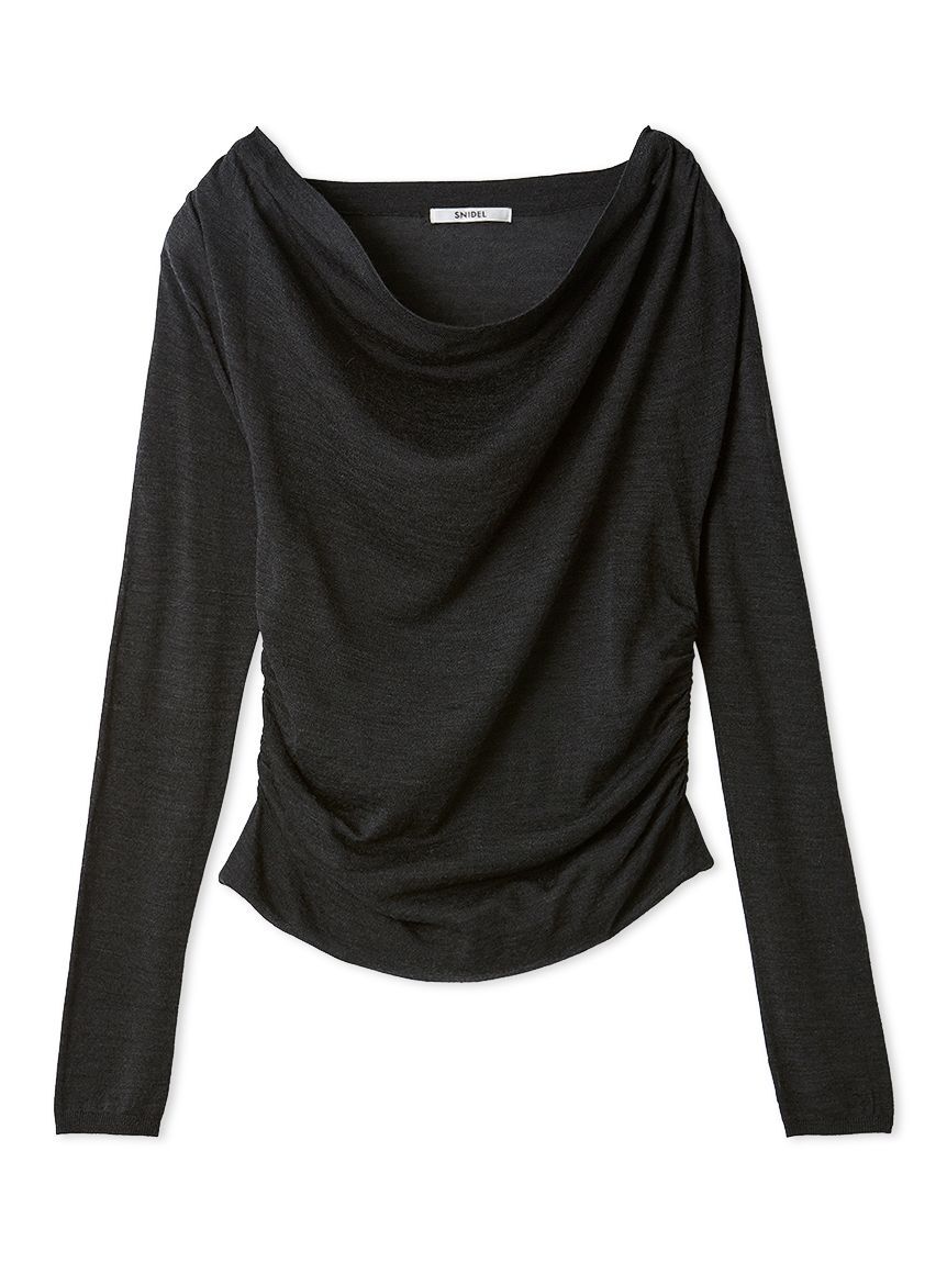 SNIDEL「ドレープニットトップス」|ニット・セーター|CGRY