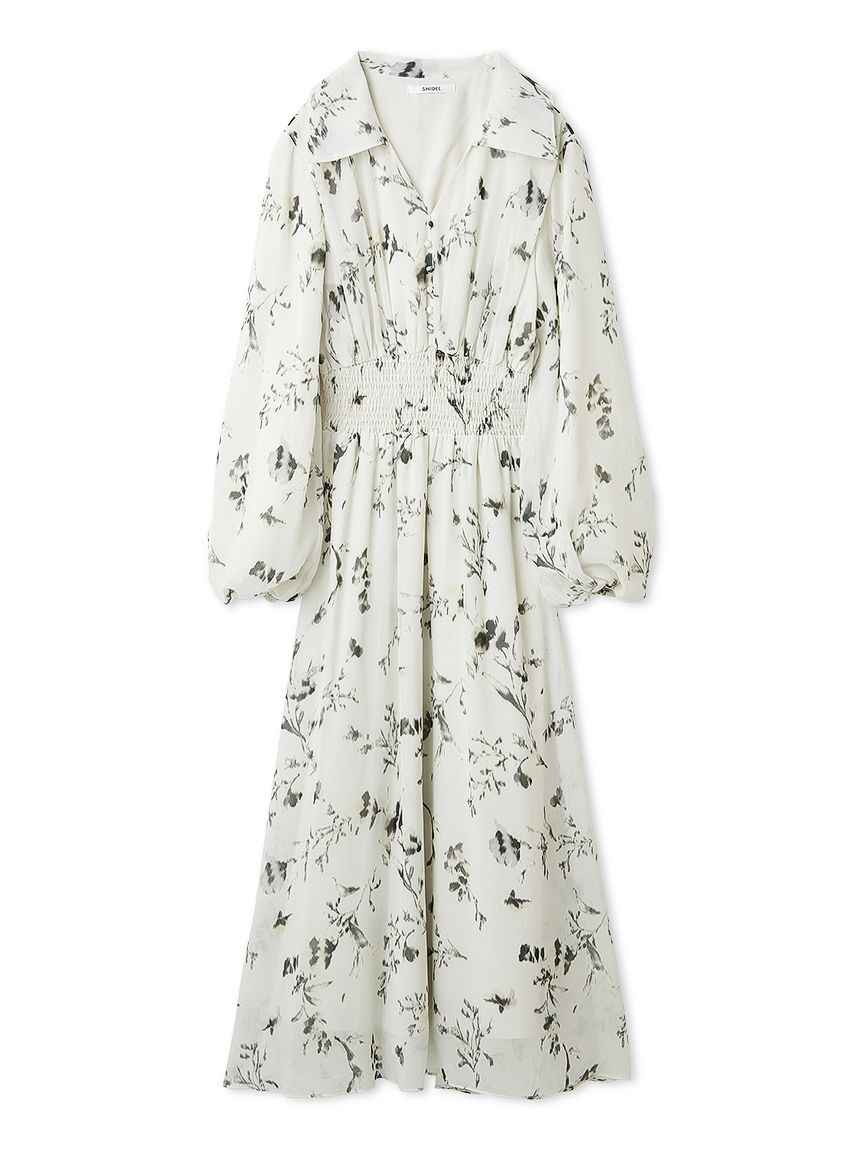 SNIDEL「ウエストシャーリングプリントＯＰ」|ワンピース|IVR