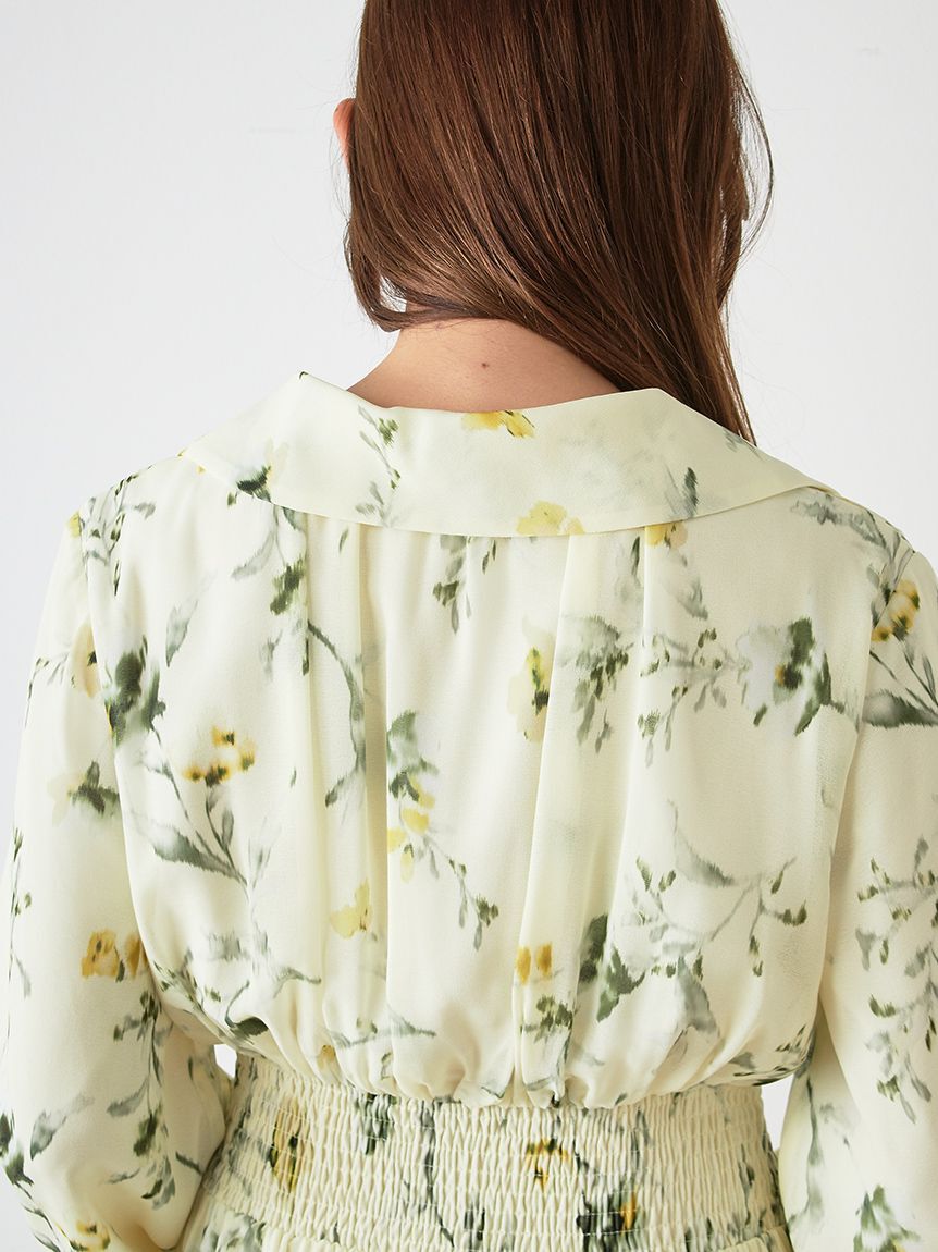 SNIDEL「ウエストシャーリングプリントＯＰ」|ワンピース|