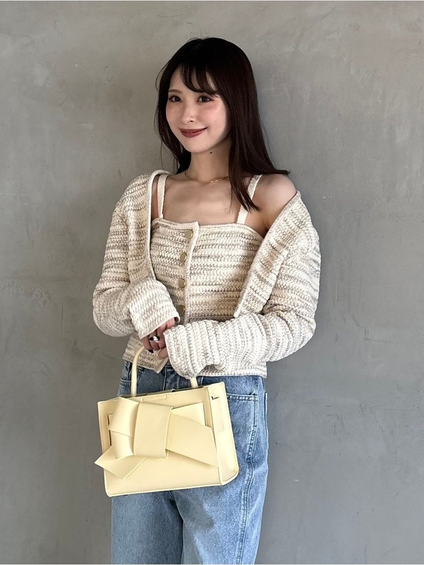 FRAY I.D「【ルエル】リボンミドルバッグ」|ハンドバッグ|