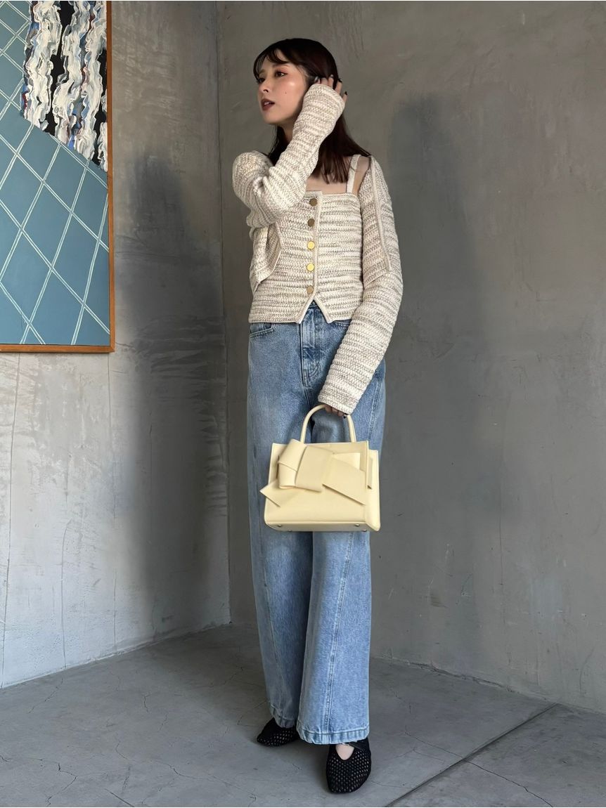 FRAY I.D「【ルエル】リボンミドルバッグ」|ハンドバッグ|