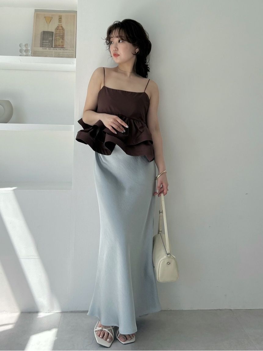 FRAY I.D「ラッフルヘムデザインキャミソール」|キャミソール|