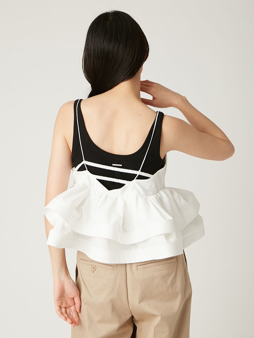 FRAY I.D「ラッフルヘムデザインキャミソール」|キャミソール|