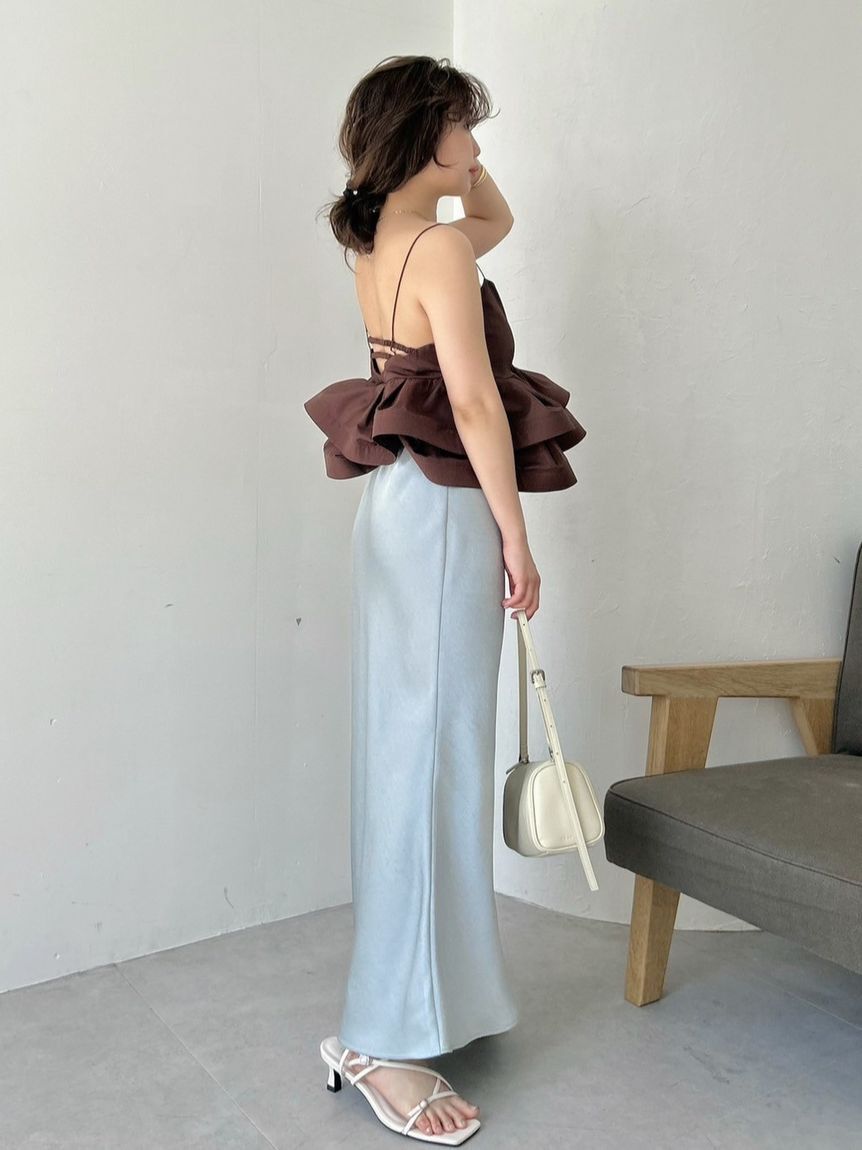 FRAY I.D「ラッフルヘムデザインキャミソール」|キャミソール|