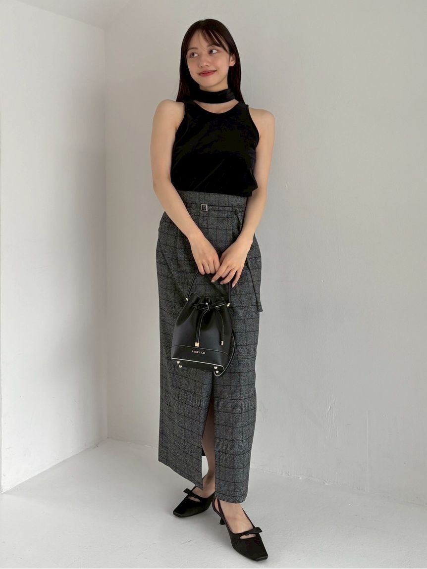 FRAY I.D「ボタンスリットタイトスカート」|スカート|