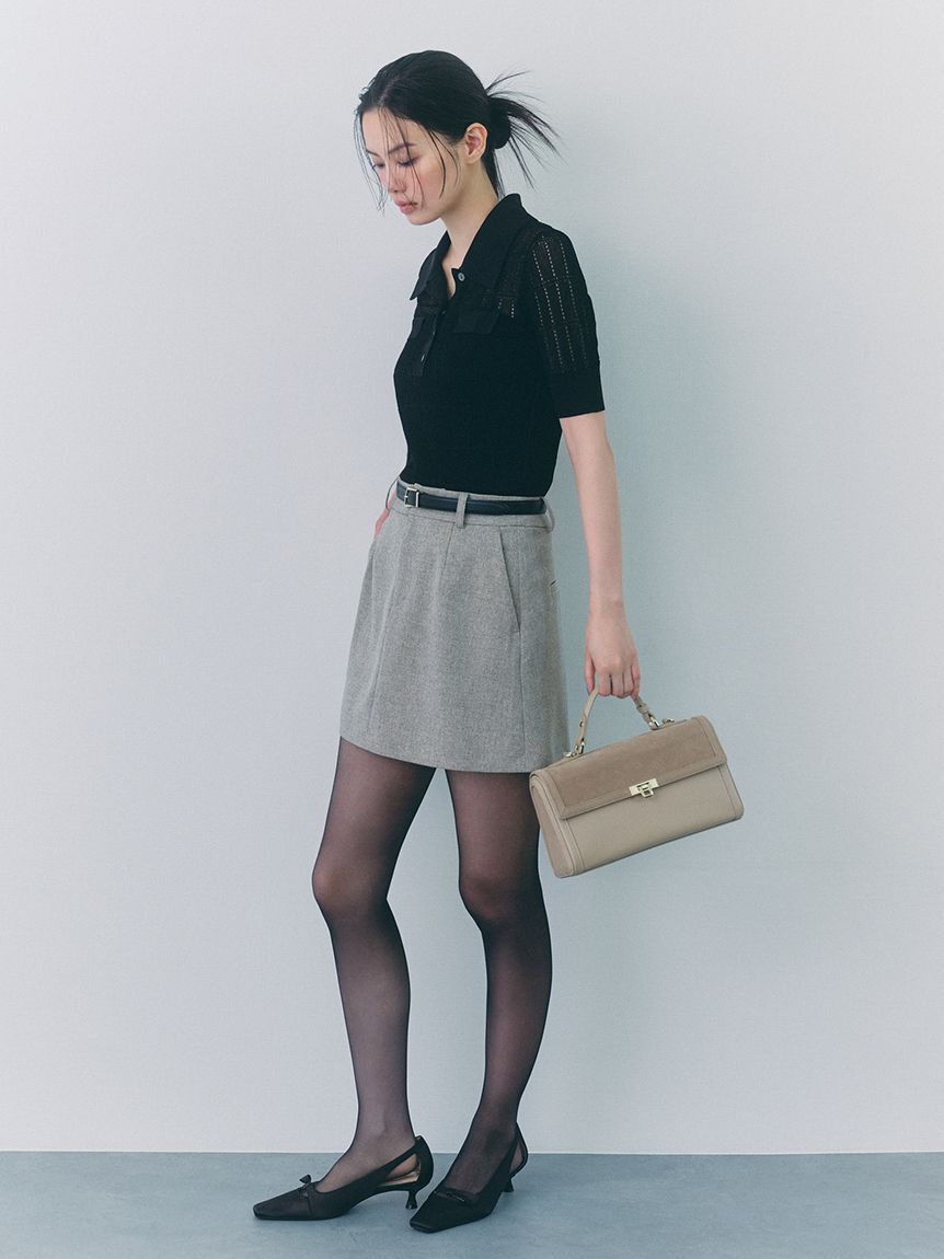 FRAY I.D「アイレットシアーポロニット」|ニット・セーター|