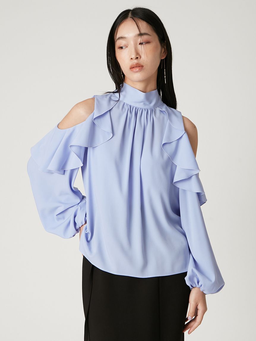 FRAY I.D「【限定カラー】2wayショルダーフリルボウタイブラウス」|シャツ・ブラウス|