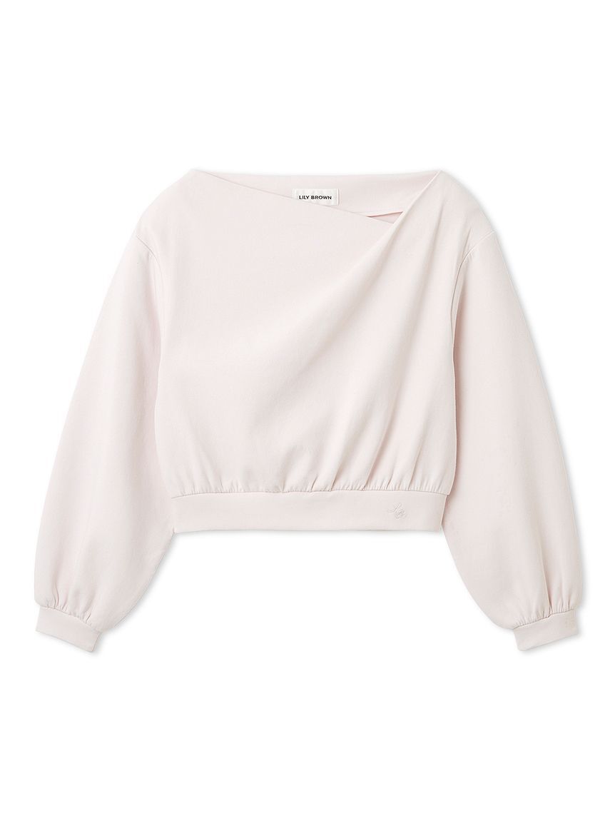 LILY BROWN「【WEB限定カラー】ドレープオフショルボンディングスウェット」|スウェット・ジャージ|
