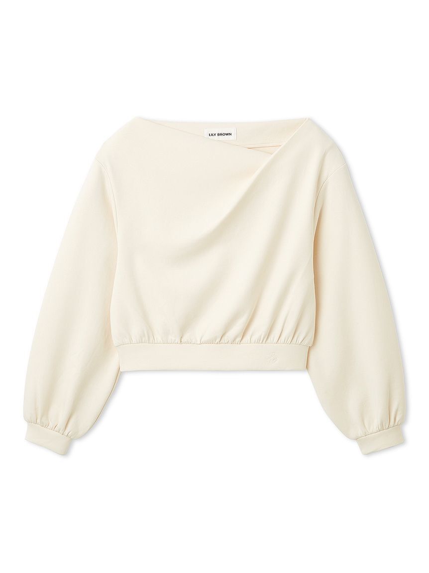 LILY BROWN「【WEB限定カラー】ドレープオフショルボンディングスウェット」|スウェット・ジャージ|