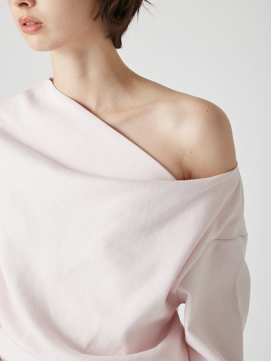 LILY BROWN「【WEB限定カラー】ドレープオフショルボンディングスウェット」|スウェット・ジャージ|