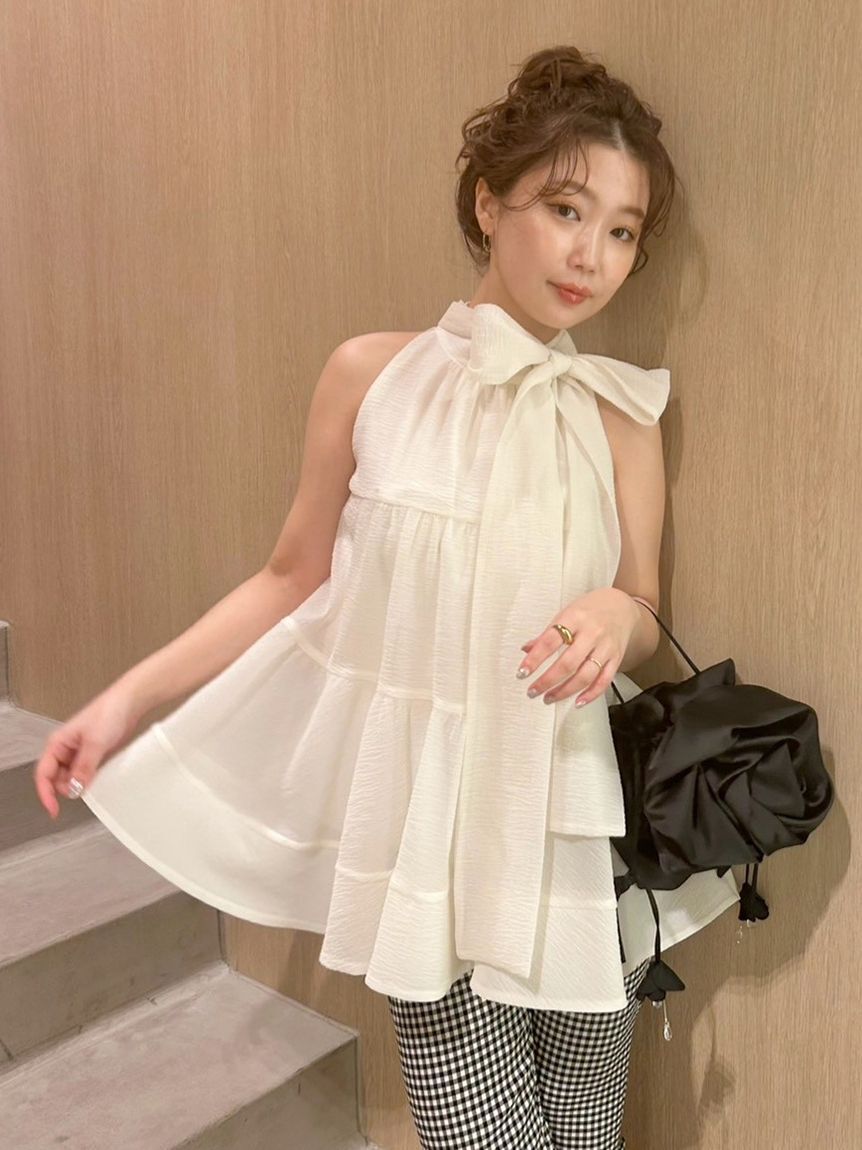 LILY BROWN「【WEB限定カラー】アメスリティアードブラウス」|シャツ・ブラウス|IVR