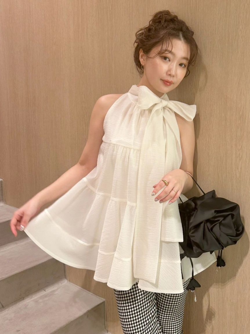 LILY BROWN「【WEB限定カラー】アメスリティアードブラウス」|シャツ・ブラウス|