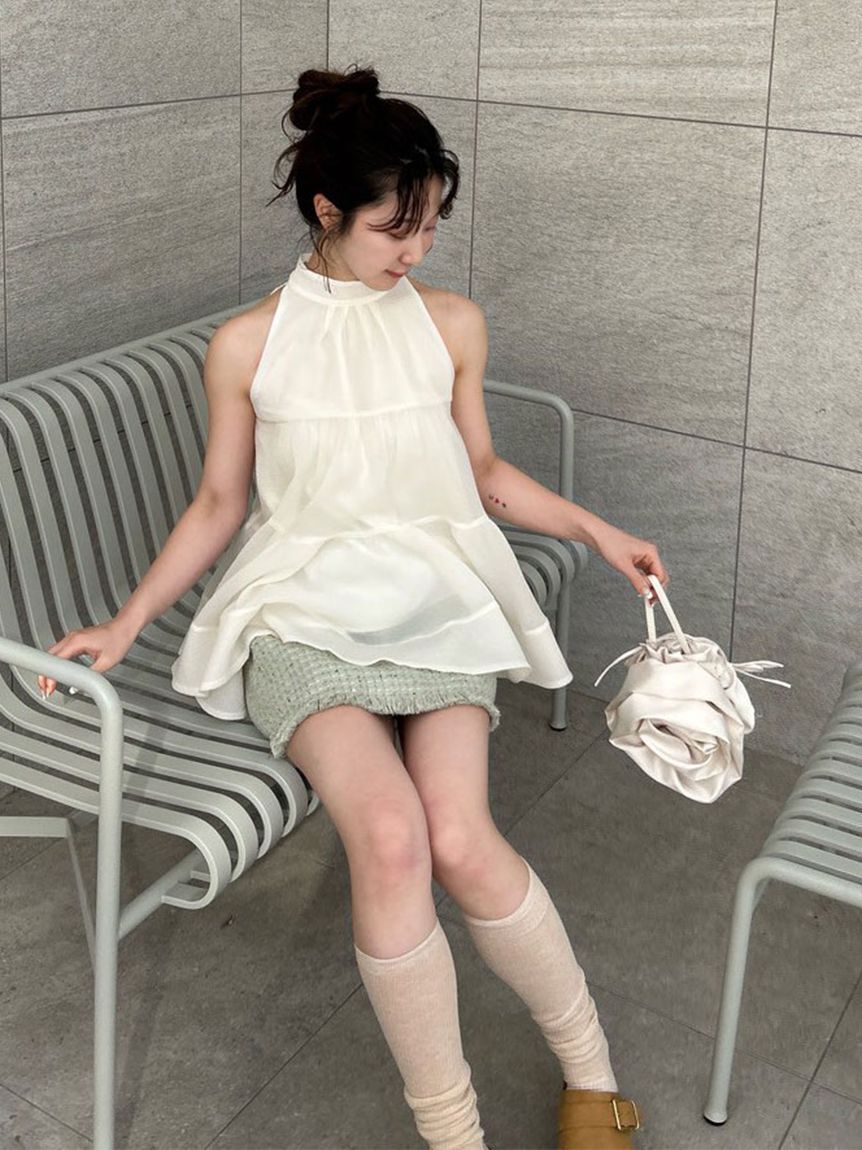 LILY BROWN「【WEB限定カラー】アメスリティアードブラウス」|シャツ・ブラウス|