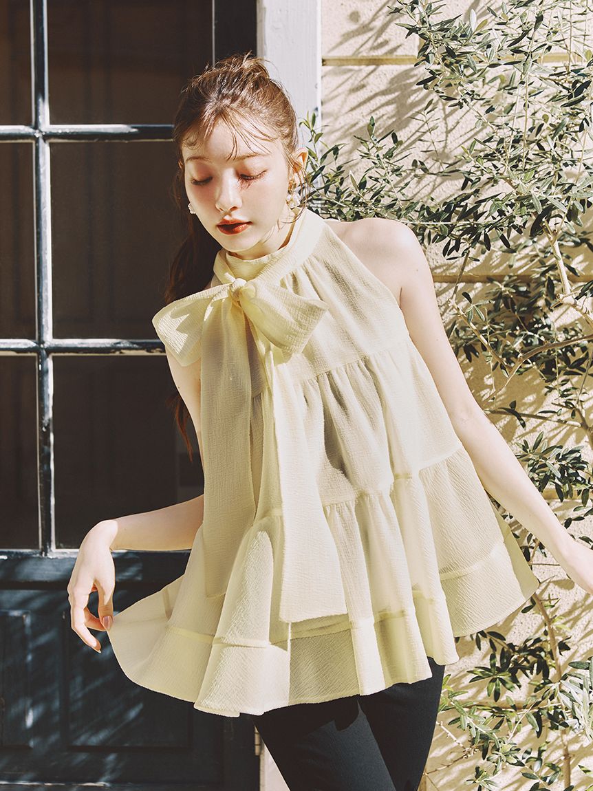 LILY BROWN「【WEB限定カラー】アメスリティアードブラウス」|シャツ・ブラウス|YEL