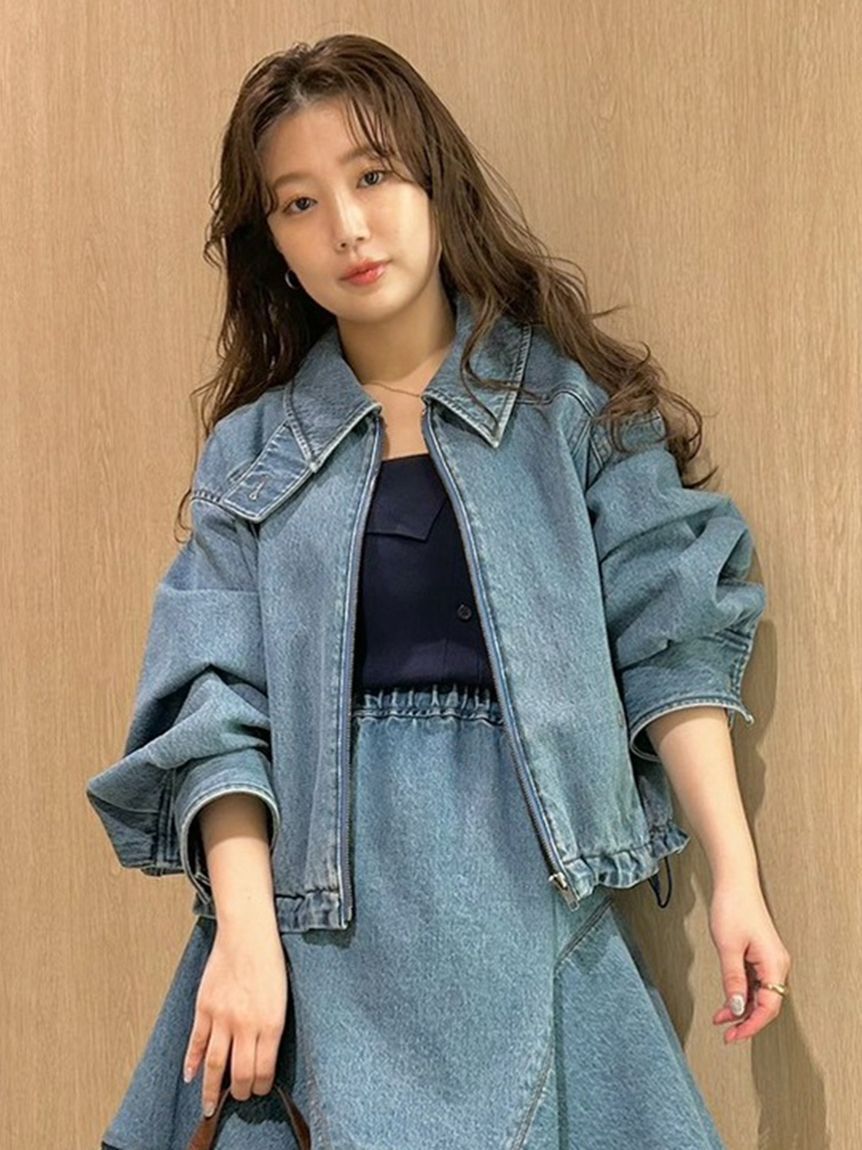 LILY BROWN「バルーンジップブルゾン」|ブルゾン・スタジャン|