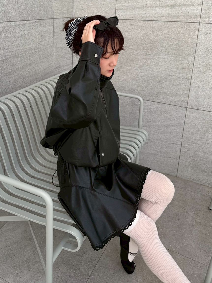 LILY BROWN「バルーンジップブルゾン」|ブルゾン・スタジャン|