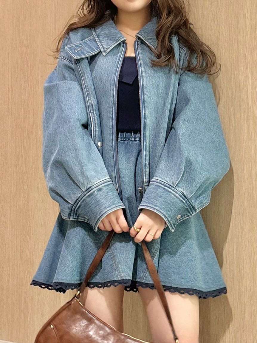 LILY BROWN「バルーンジップブルゾン」|ブルゾン・スタジャン|