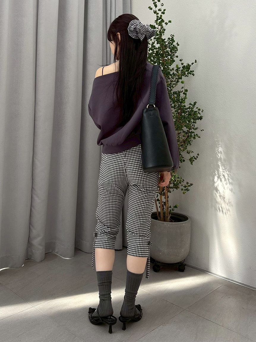 LILY BROWN「サイドリボンカプリパンツ」|その他|